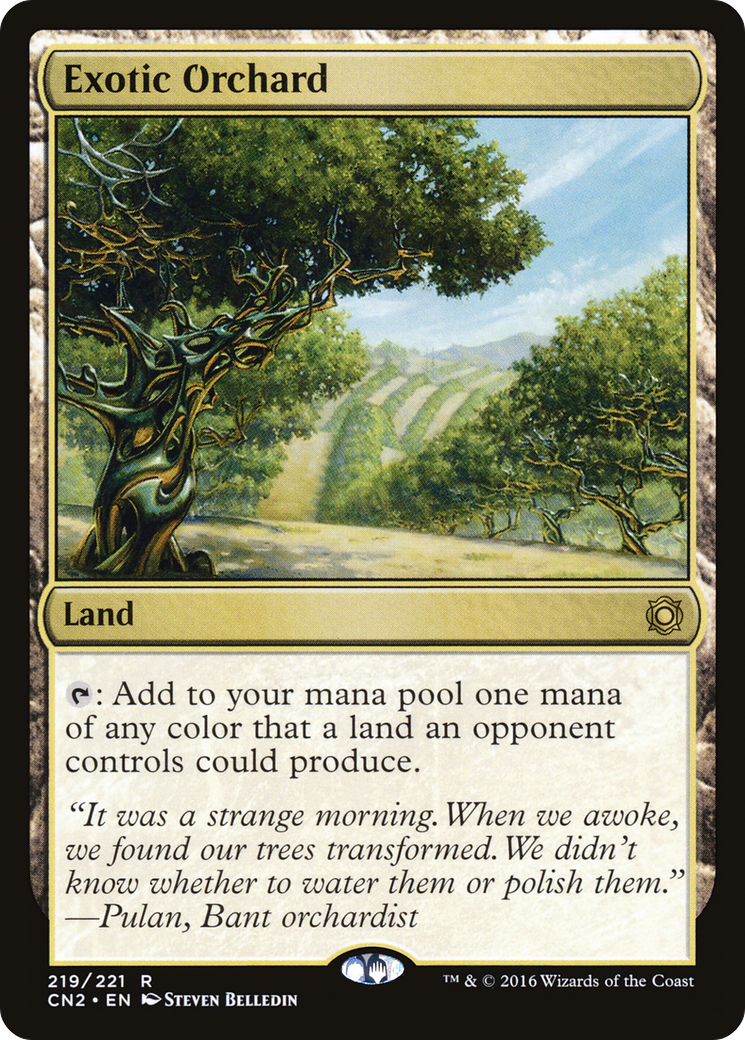 Exotic Orchard (CN2-219) - Conspiracy: Take the Crown Foil - Premium MTG Single from Wizards of the Coast - Just $14.33! Shop now at Game Crave Tournament Store