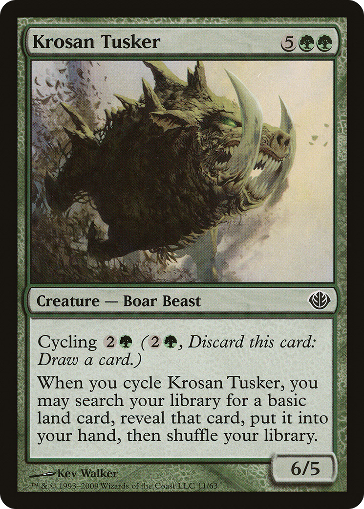 Krosan Tusker (DDD-011) - Duel Decks: Garruk vs. Liliana - Premium MTG Single from Wizards of the Coast - Just $0.25! Shop now at Game Crave Tournament Store