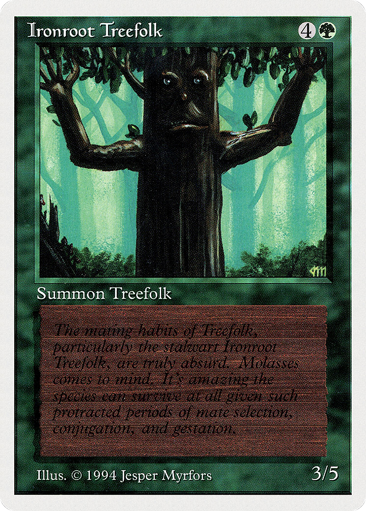 Ironroot Treefolk (SUM-204) - Summer Magic / Edgar - Premium MTG Single from Wizards of the Coast - Just $0! Shop now at Game Crave Tournament Store