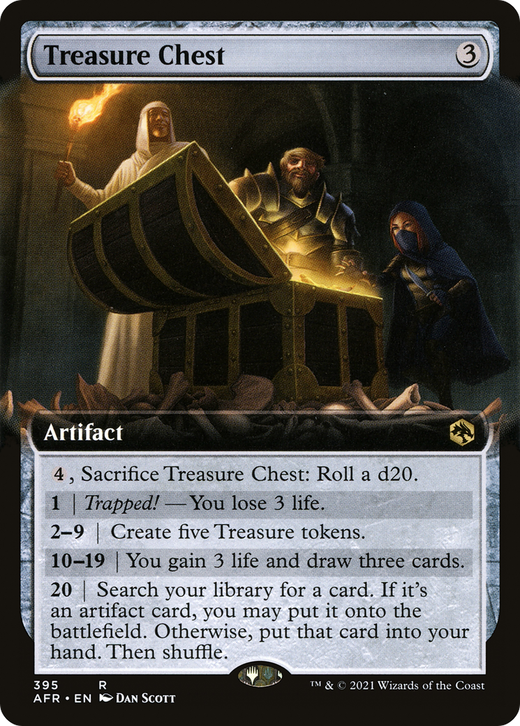 Treasure Chest (AFR-395) - Adventures in the Forgotten Realms: (Extended Art) Foil - Premium MTG Single from Wizards of the Coast - Just $0.40! Shop now at Game Crave Tournament Store