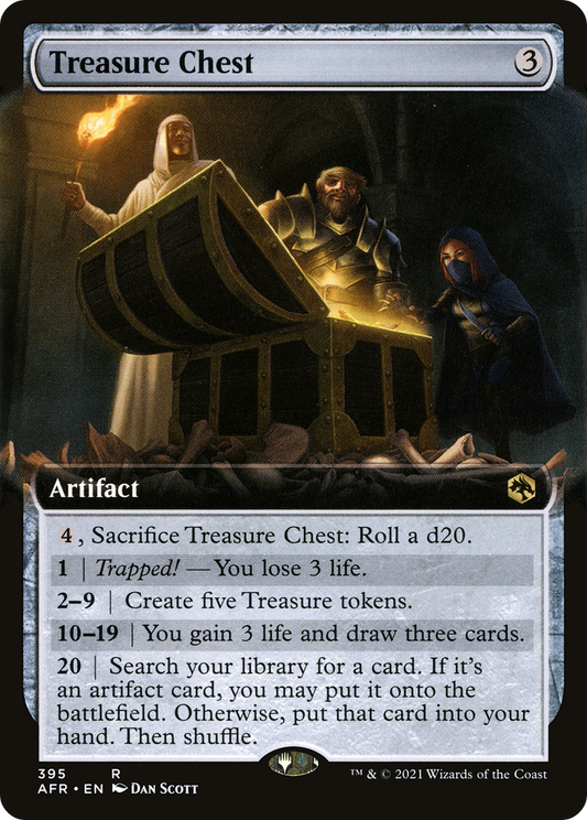 Treasure Chest (AFR-395) - Adventures in the Forgotten Realms: (Extended Art) Foil - Premium MTG Single from Wizards of the Coast - Just $0.40! Shop now at Game Crave Tournament Store