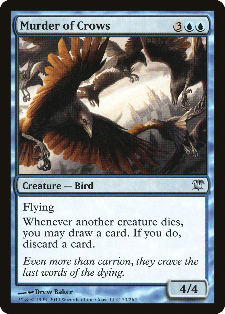 Murder of Crows (ISD-070) - Innistrad Foil - Premium MTG Single from Wizards of the Coast - Just $0.25! Shop now at Game Crave Tournament Store