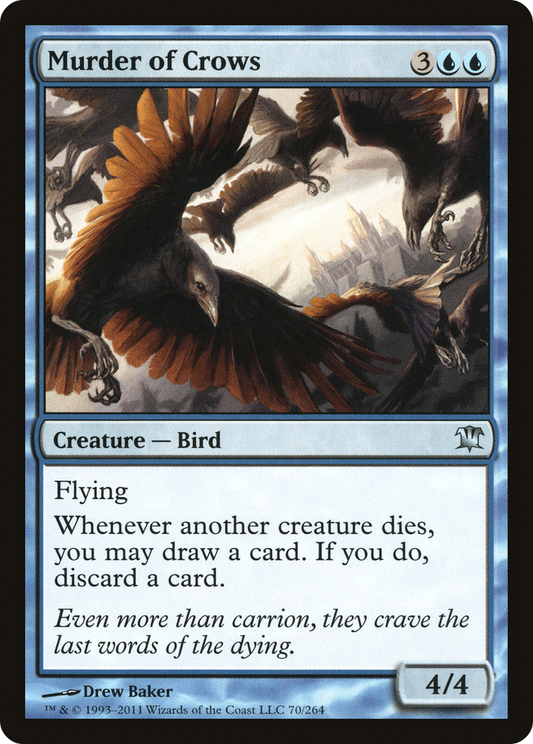 Murder of Crows (ISD-070) - Innistrad - Premium MTG Single from Wizards of the Coast - Just $0.25! Shop now at Game Crave Tournament Store