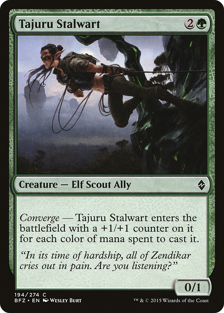 Tajuru Stalwart (BFZ-194) - Battle for Zendikar Foil - Premium MTG Single from Wizards of the Coast - Just $0.08! Shop now at Game Crave Tournament Store