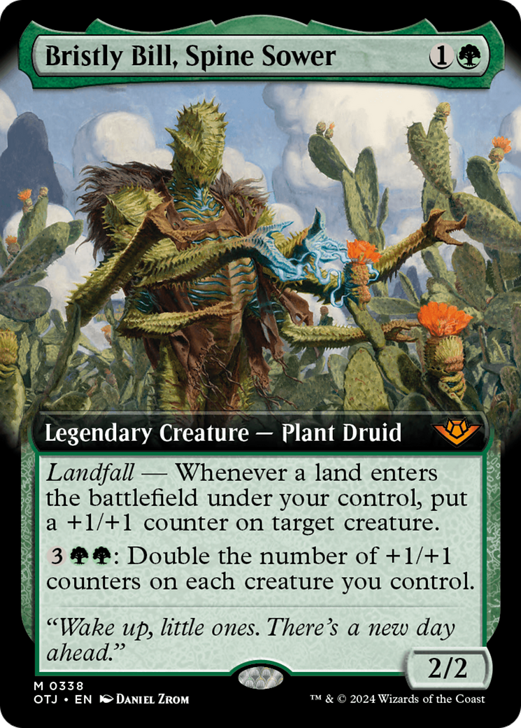 Bristly Bill, Spine Sower (OTJ-338) - Outlaws of Thunder Junction: (Extended Art) Foil - Premium MTG Single from Wizards of the Coast - Just $40.89! Shop now at Game Crave Tournament Store