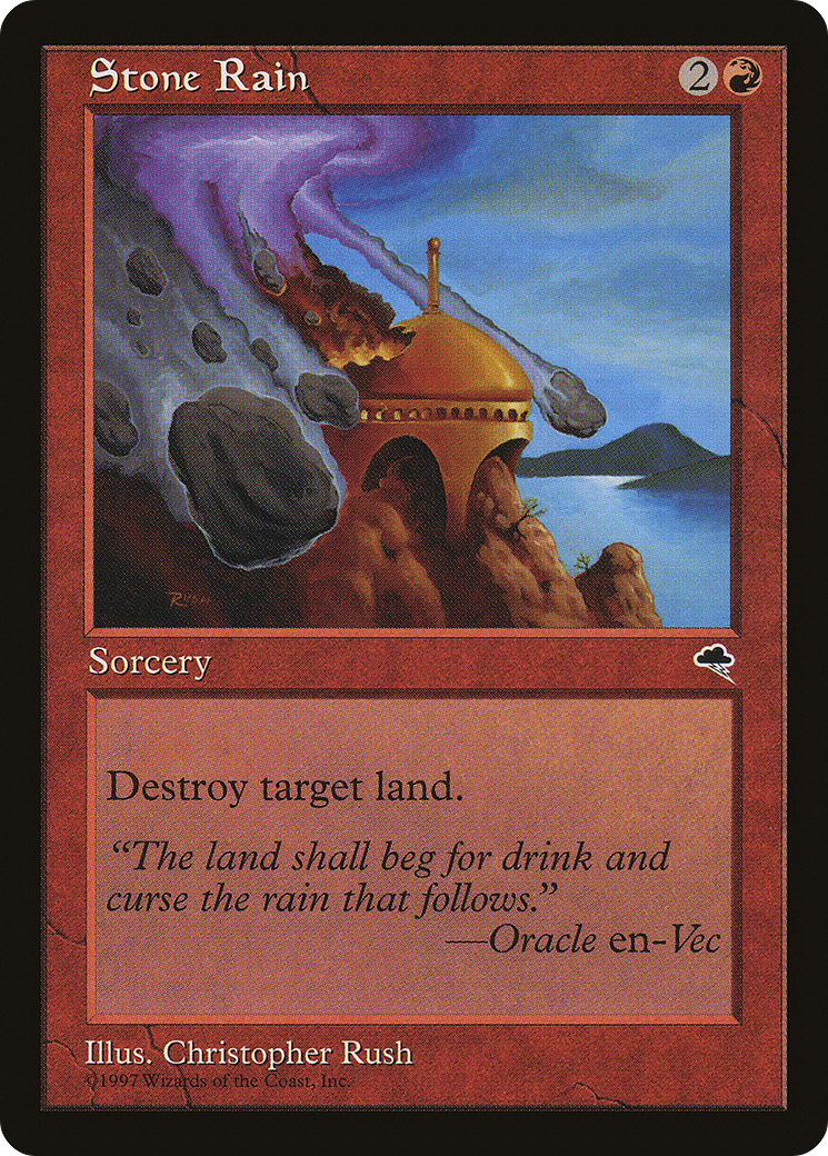 Stone Rain (TMP-206) - Tempest - Premium MTG Single from Wizards of the Coast - Just $0.25! Shop now at Game Crave Tournament Store
