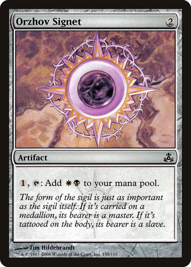 Orzhov Signet (GPT-155) - Guildpact - Premium MTG Single from Wizards of the Coast - Just $0.11! Shop now at Game Crave Tournament Store