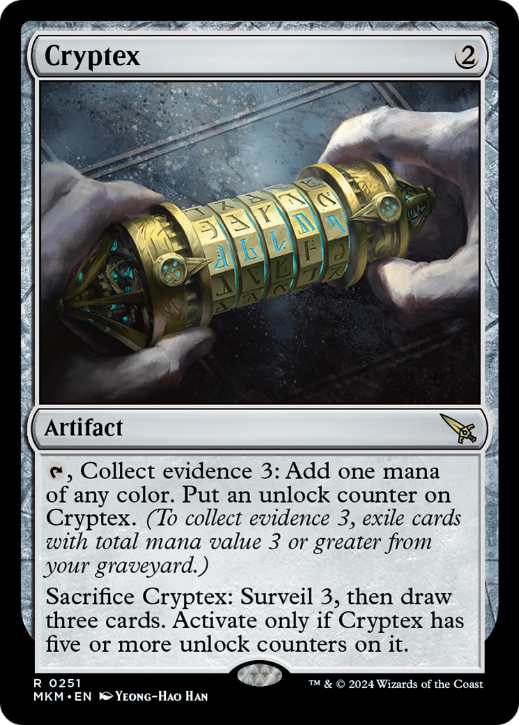 Cryptex (MKM-251) - Murders at Karlov Manor - Premium MTG Single from Wizards of the Coast - Just $0.25! Shop now at Game Crave Tournament Store