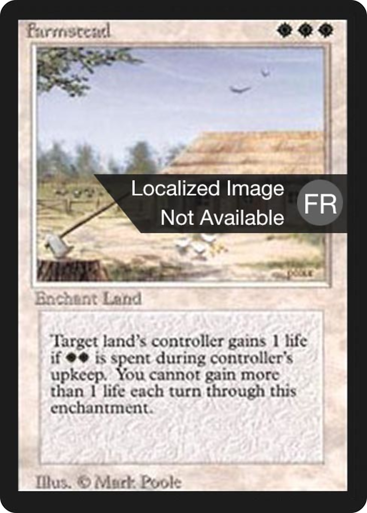 Farmstead (FBB-019) - Foreign Black Border - Premium MTG Single from Wizards of the Coast - Just $1.64! Shop now at Game Crave Tournament Store