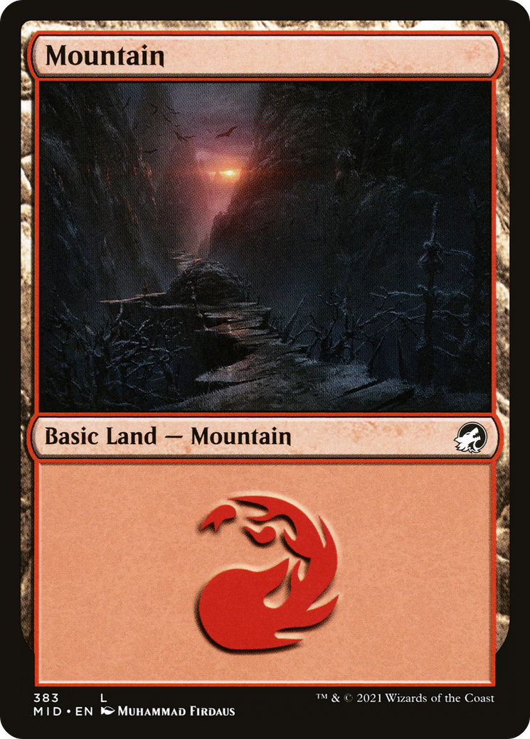 Mountain (MID-383) - Innistrad: Midnight Hunt - Premium MTG Single from Wizards of the Coast - Just $0.08! Shop now at Game Crave Tournament Store