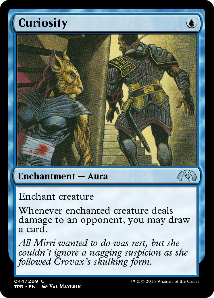 Curiosity (TPR-044) - Tempest Remastered Foil - Premium MTG Single from Wizards of the Coast - Just $0! Shop now at Game Crave Tournament Store