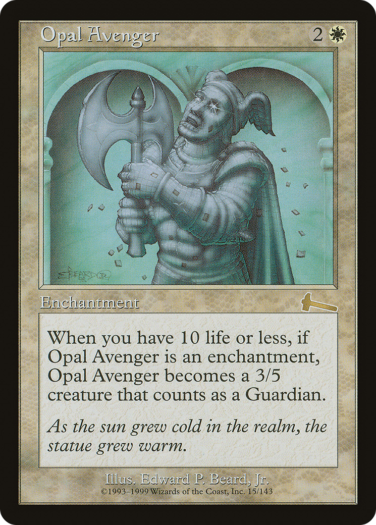 Opal Avenger (ULG-015) - Urza's Legacy - Premium MTG Single from Wizards of the Coast - Just $0.08! Shop now at Game Crave Tournament Store