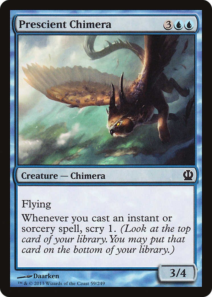 Prescient Chimera (THS-059) - Theros Foil - Premium MTG Single from Wizards of the Coast - Just $0.08! Shop now at Game Crave Tournament Store