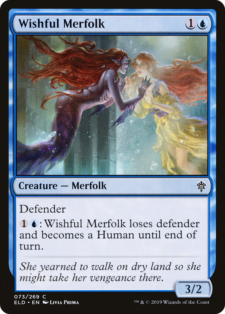 Wishful Merfolk (ELD-073) - Throne of Eldraine - Premium MTG Single from Wizards of the Coast - Just $0.08! Shop now at Game Crave Tournament Store