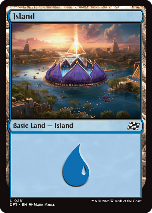 Island (0281) (-281) - Aetherdrift - Premium MTG Single from Wizards of the Coast - Just $0.25! Shop now at Game Crave Tournament Store
