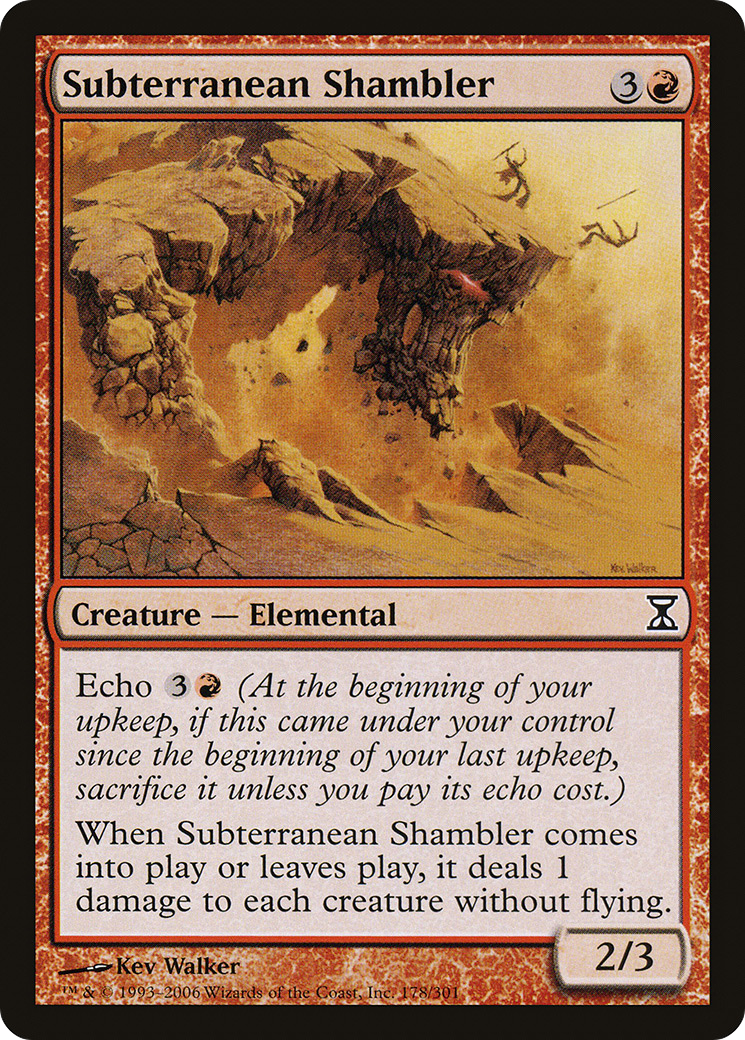 Subterranean Shambler (TSP-178) - Time Spiral Foil - Premium MTG Single from Wizards of the Coast - Just $0.08! Shop now at Game Crave Tournament Store