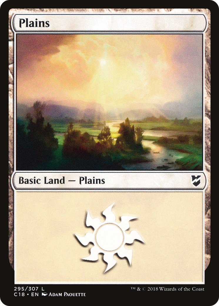 Plains (C18-295) - Commander 2018 - Premium MTG Single from Wizards of the Coast - Just $0.25! Shop now at Game Crave Tournament Store