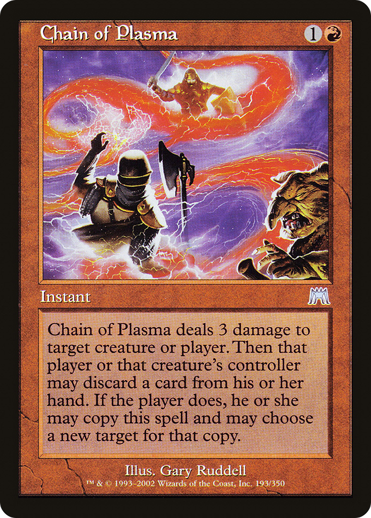 Chain of Plasma (ONS-193) - Onslaught Foil - Premium MTG Single from Wizards of the Coast - Just $4.10! Shop now at Game Crave Tournament Store