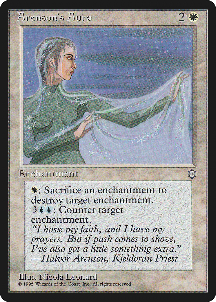 Arenson's Aura (ICE-003) - Ice Age - Premium MTG Single from Wizards of the Coast - Just $0.08! Shop now at Game Crave Tournament Store