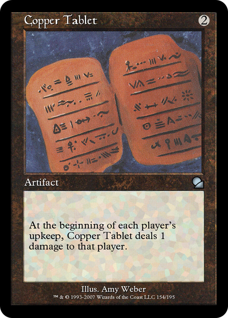 Copper Tablet (ME1-154) - Masters Edition - Premium MTG Single from Wizards of the Coast - Just $0! Shop now at Game Crave Tournament Store