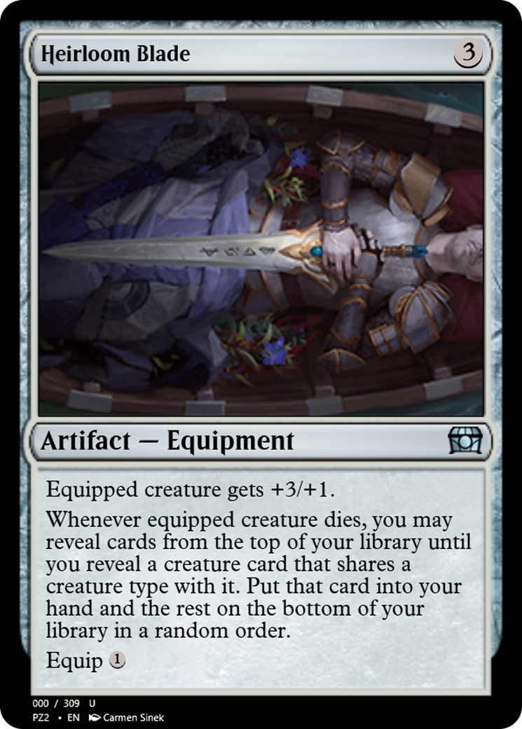 Heirloom Blade (PZ2-65683) - Treasure Chest - Premium MTG Single from Wizards of the Coast - Just $0! Shop now at Game Crave Tournament Store