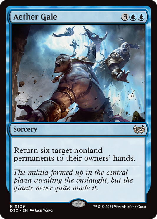 Aether Gale (DSC-109) - Duskmourn: House of Horror Commander - Premium MTG Single from Wizards of the Coast - Just $0.25! Shop now at Game Crave Tournament Store