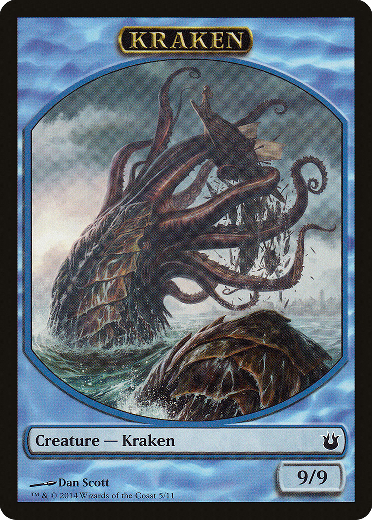 Kraken (TBNG-005) - Born of the Gods Tokens - Premium MTG Single from Wizards of the Coast - Just $0.39! Shop now at Game Crave Tournament Store