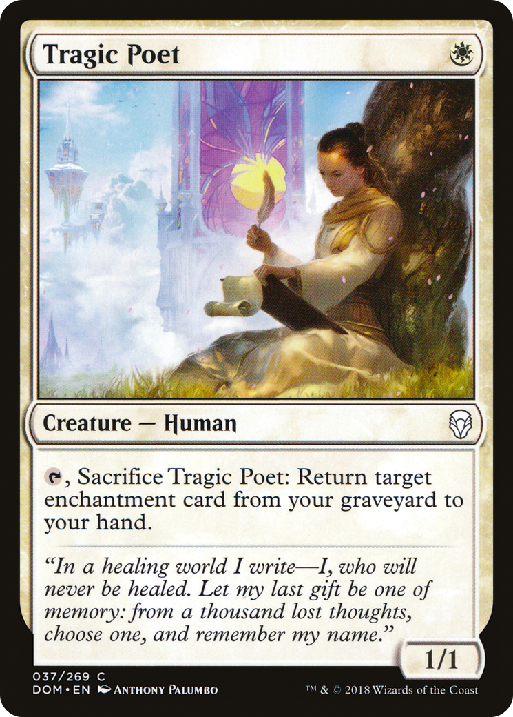 Tragic Poet (DOM-037) - Dominaria Foil - Premium MTG Single from Wizards of the Coast - Just $0.09! Shop now at Game Crave Tournament Store