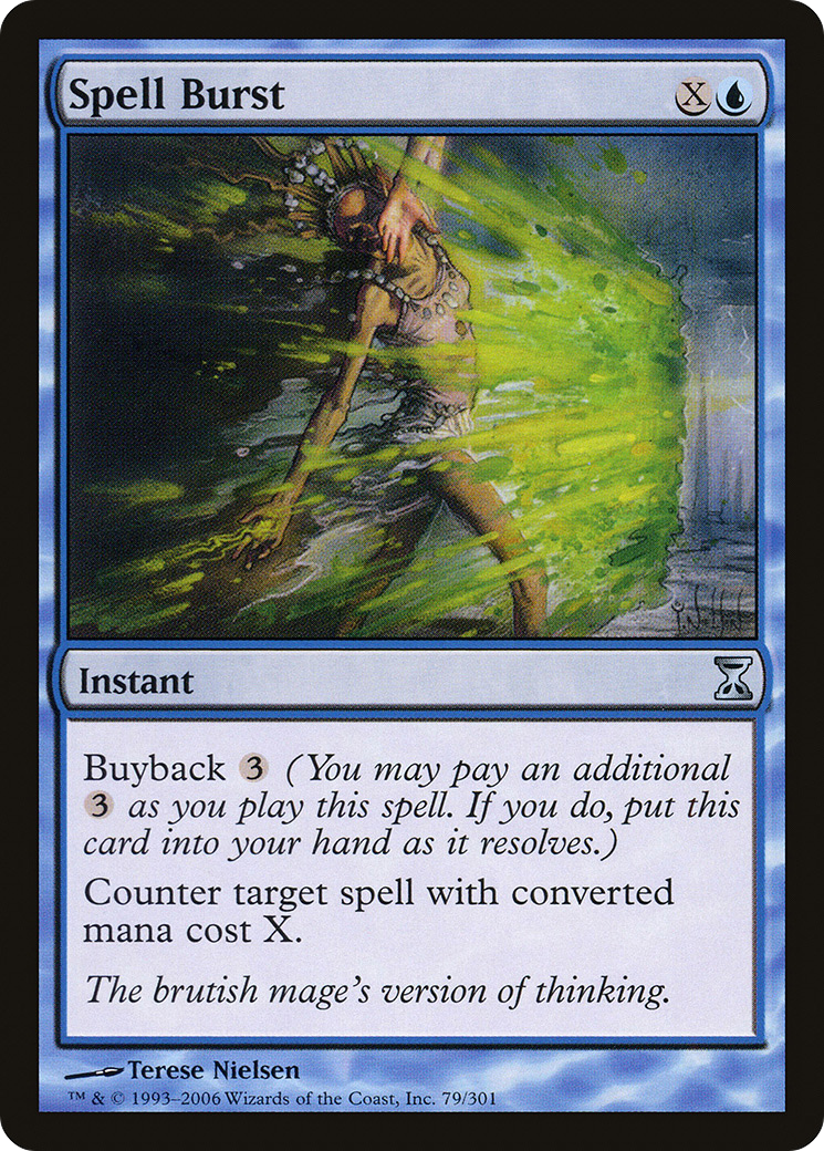 Spell Burst (TSP-079) - Time Spiral Foil - Premium MTG Single from Wizards of the Coast - Just $1.02! Shop now at Game Crave Tournament Store