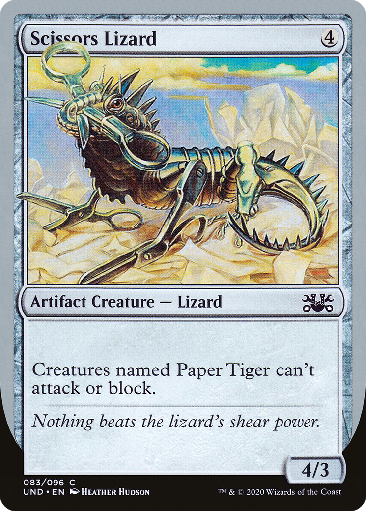 Scissors Lizard (UND-083) - Unsanctioned - Premium MTG Single from Wizards of the Coast - Just $0.25! Shop now at Game Crave Tournament Store