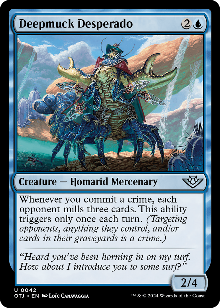 Deepmuck Desperado (OTJ-042) - Outlaws of Thunder Junction Foil - Premium MTG Single from Wizards of the Coast - Just $0.25! Shop now at Game Crave Tournament Store