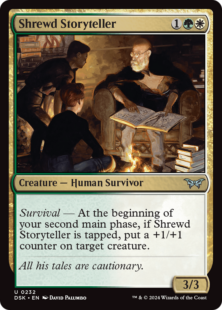 Shrewd Storyteller (DSK-232) - Duskmourn: House of Horror - Premium MTG Single from Wizards of the Coast - Just $0.25! Shop now at Game Crave Tournament Store