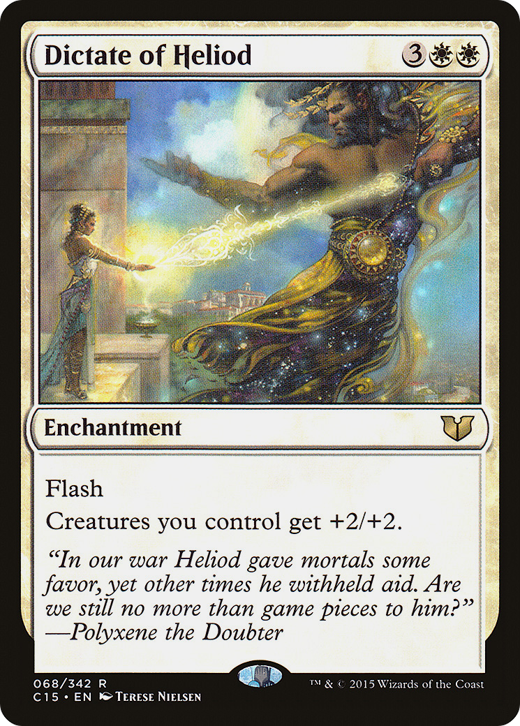 Dictate of Heliod (C15-068) - Commander 2015 - Premium MTG Single from Wizards of the Coast - Just $0.38! Shop now at Game Crave Tournament Store