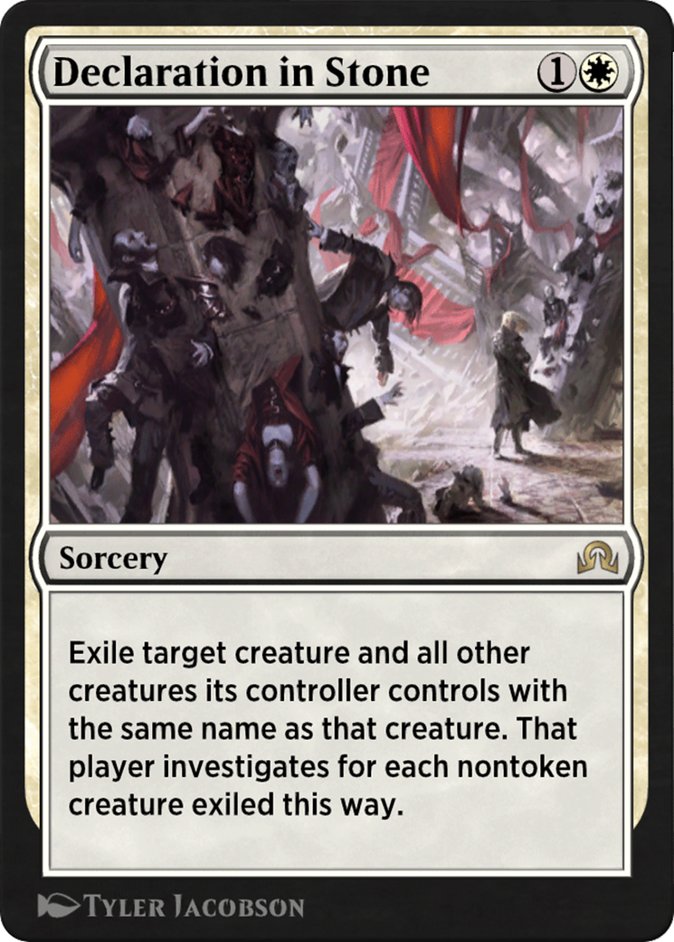 Declaration in Stone (HA4-002) - Historic Anthology 4 - Premium MTG Single from Wizards of the Coast - Just $0! Shop now at Game Crave Tournament Store