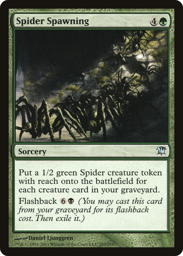 Spider Spawning (ISD-203) - Innistrad Foil - Premium MTG Single from Wizards of the Coast - Just $0.92! Shop now at Game Crave Tournament Store