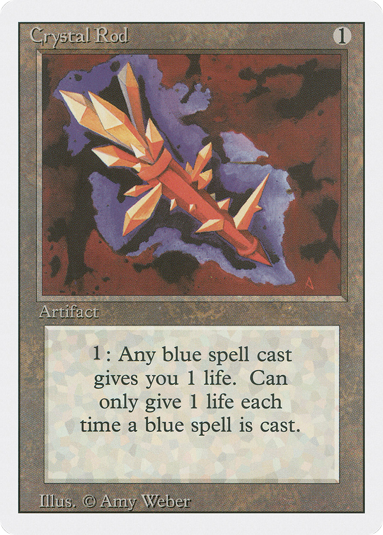 Crystal Rod (3ED-242) - Revised Edition - Premium MTG Single from Wizards of the Coast - Just $0.08! Shop now at Game Crave Tournament Store