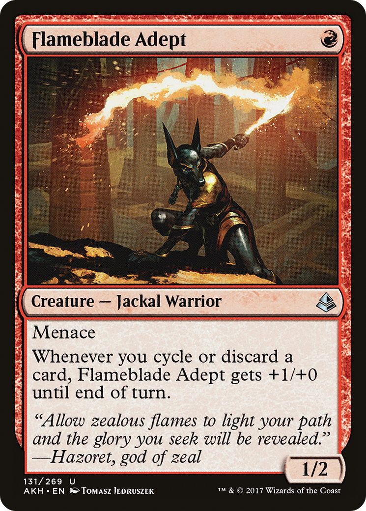 Flameblade Adept (AKH-131) - Amonkhet - Premium MTG Single from Wizards of the Coast - Just $0.25! Shop now at Game Crave Tournament Store