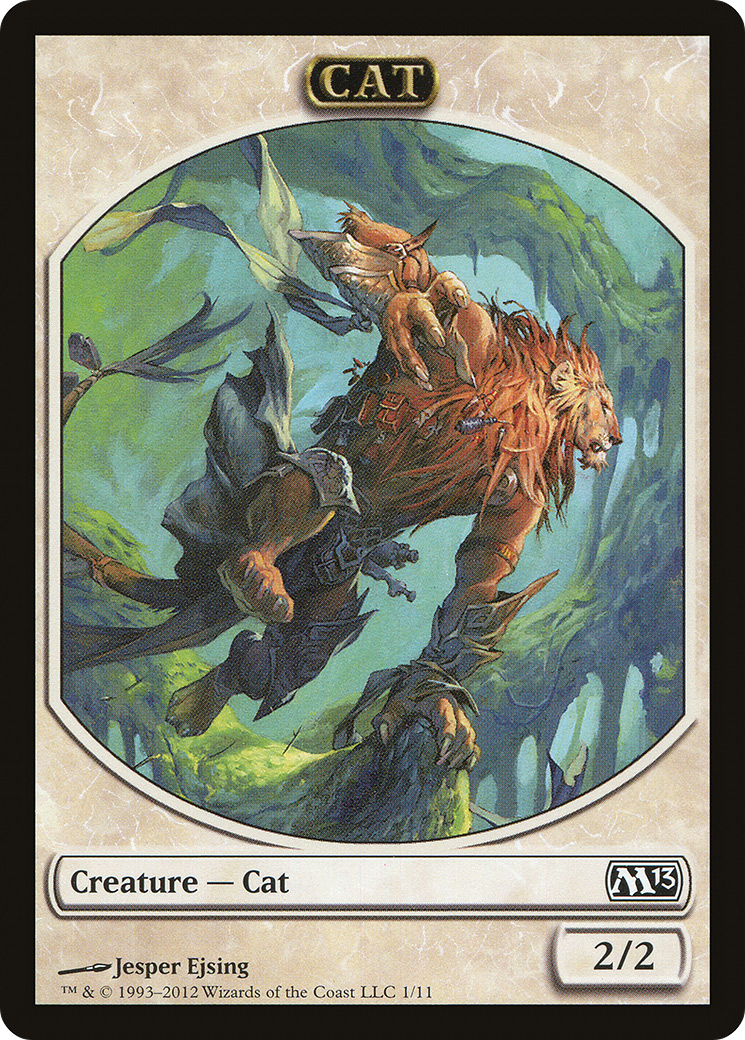 Cat (TM13-001) - Magic 2013 Tokens - Premium MTG Single from Wizards of the Coast - Just $0.25! Shop now at Game Crave Tournament Store