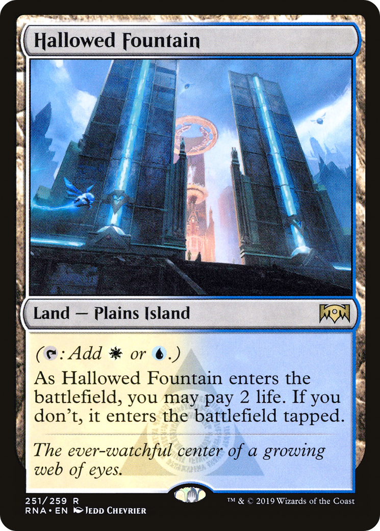 Hallowed Fountain (RNA-251) - Ravnica Allegiance - Premium MTG Single from Wizards of the Coast - Just $6.68! Shop now at Game Crave Tournament Store