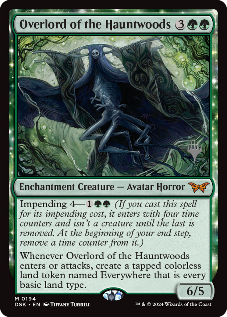 Overlord of the Hauntwoods (PDSK-194P) - Duskmourn: House of Horror Promos - Premium MTG Single from Wizards of the Coast - Just $13! Shop now at Game Crave Tournament Store