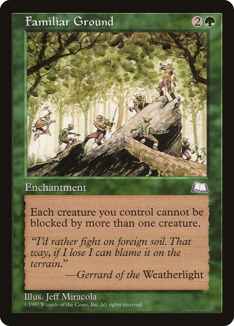 Familiar Ground (WTH-127) - Weatherlight - Premium MTG Single from Wizards of the Coast - Just $0.10! Shop now at Game Crave Tournament Store