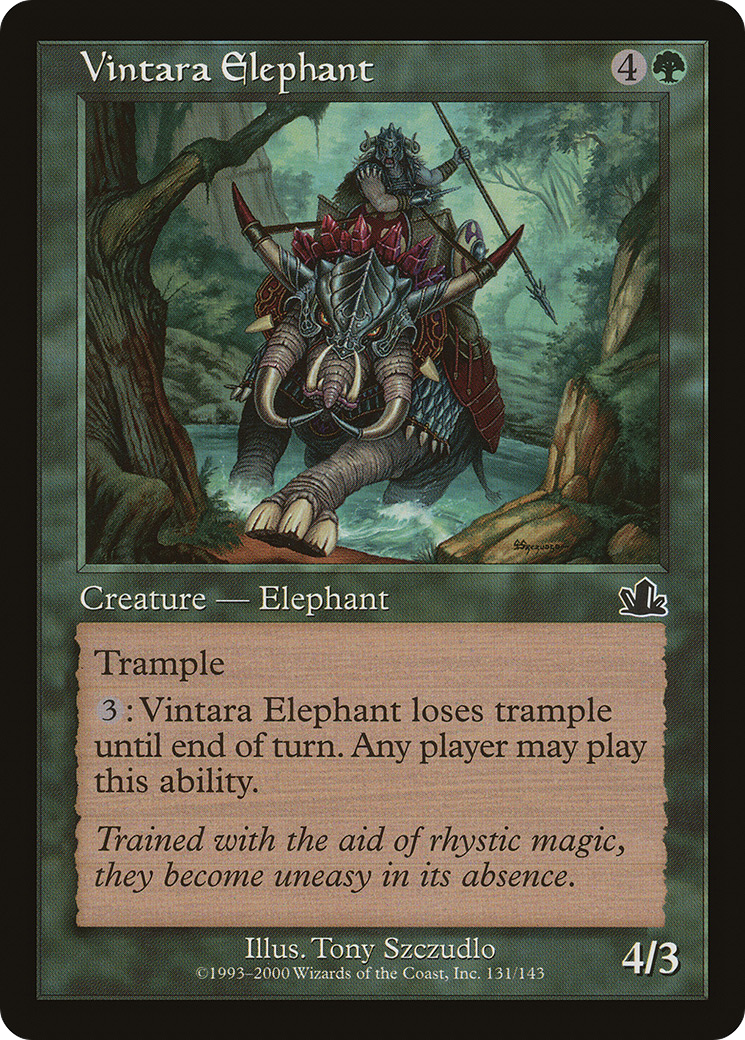 Vintara Elephant (PCY-131) - Prophecy Foil - Premium MTG Single from Wizards of the Coast - Just $0.11! Shop now at Game Crave Tournament Store