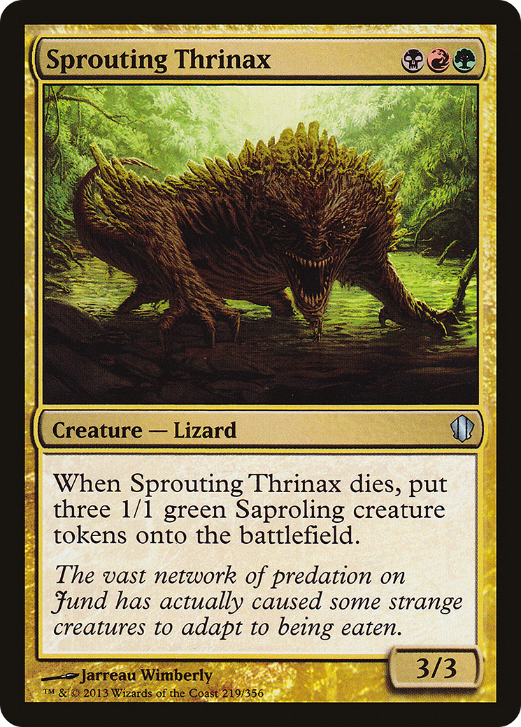 Sprouting Thrinax (C13-219) - Commander 2013 - Premium MTG Single from Wizards of the Coast - Just $0.25! Shop now at Game Crave Tournament Store