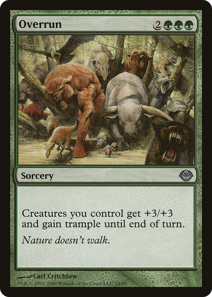 Overrun (DDD-024) - Duel Decks: Garruk vs. Liliana - Premium MTG Single from Wizards of the Coast - Just $0.08! Shop now at Game Crave Tournament Store