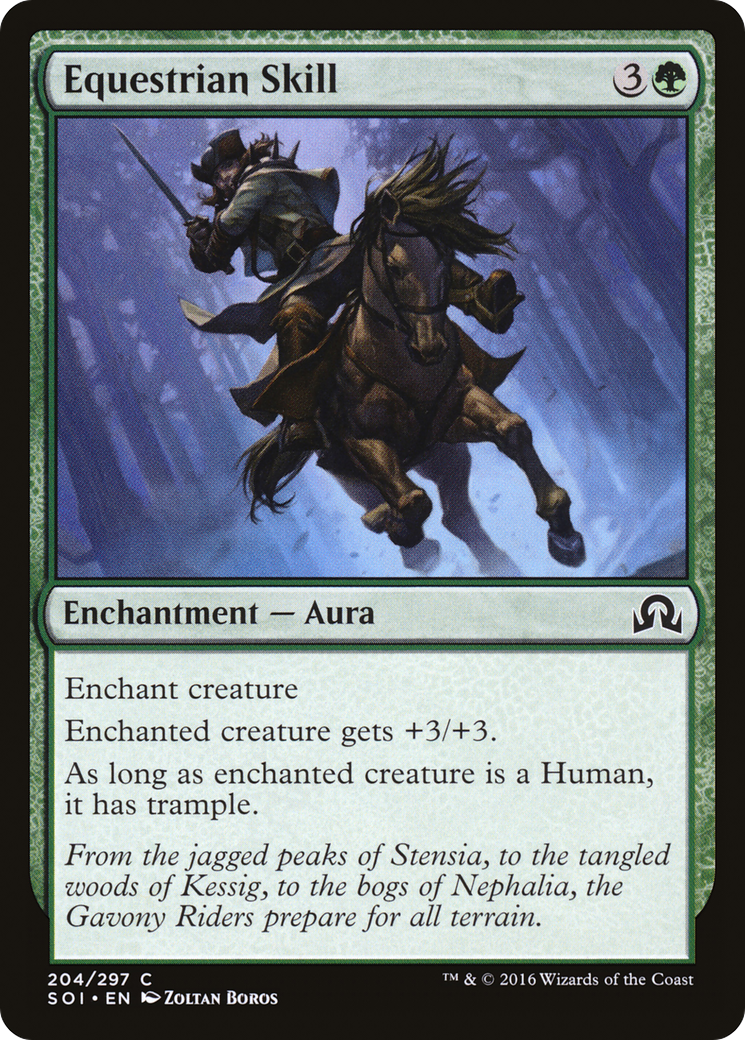 Equestrian Skill (SOI-204) - Shadows over Innistrad Foil - Premium MTG Single from Wizards of the Coast - Just $0.08! Shop now at Game Crave Tournament Store