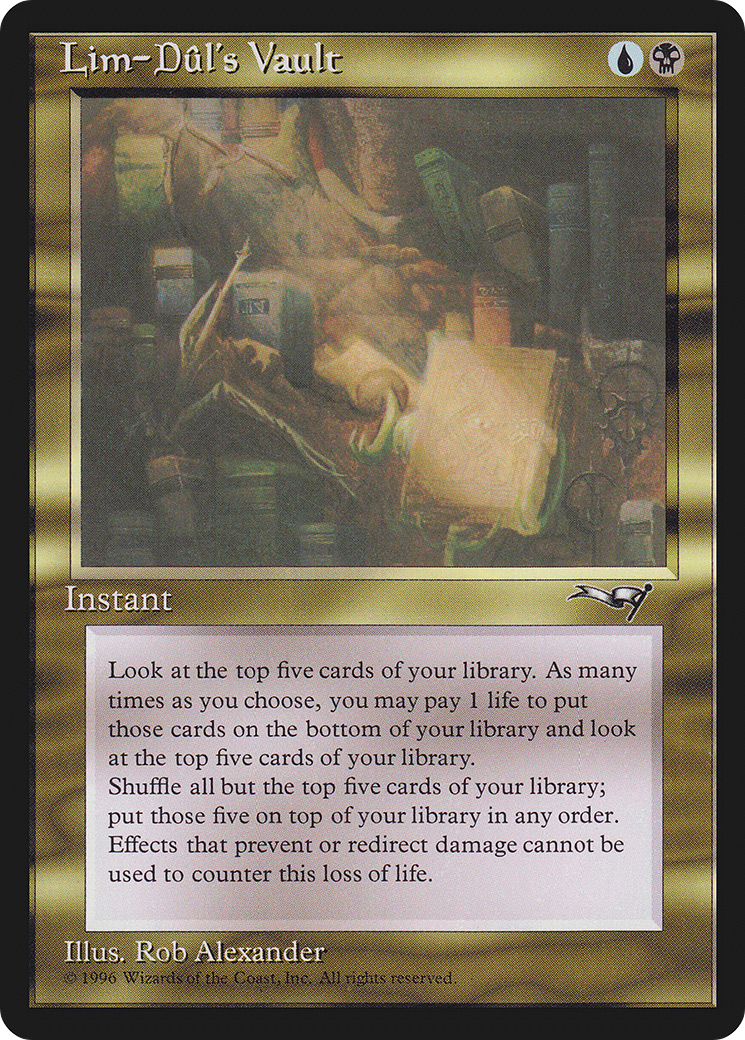 Lim-Dûl's Vault (ALL-107) - Alliances - Premium MTG Single from Wizards of the Coast - Just $3.75! Shop now at Game Crave Tournament Store