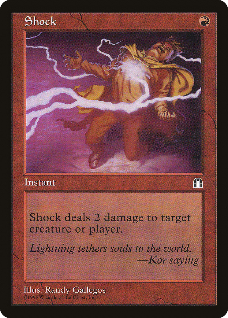 Shock (STH-098) - Stronghold - Premium MTG Single from Wizards of the Coast - Just $0.08! Shop now at Game Crave Tournament Store