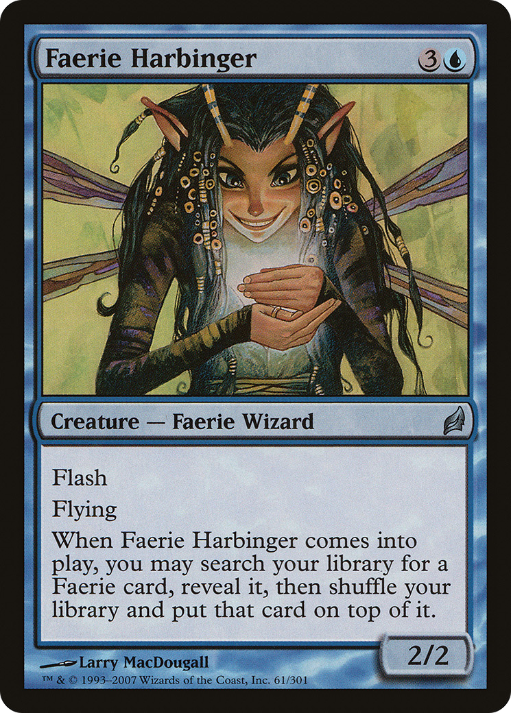 Faerie Harbinger (LRW-061) - Lorwyn Foil - Premium MTG Single from Wizards of the Coast - Just $3.90! Shop now at Game Crave Tournament Store