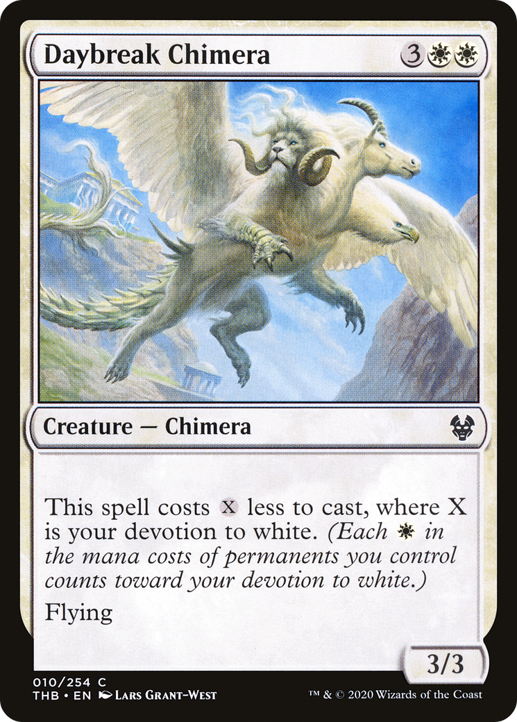 Daybreak Chimera (THB-010) - Theros Beyond Death Foil - Premium MTG Single from Wizards of the Coast - Just $0.08! Shop now at Game Crave Tournament Store