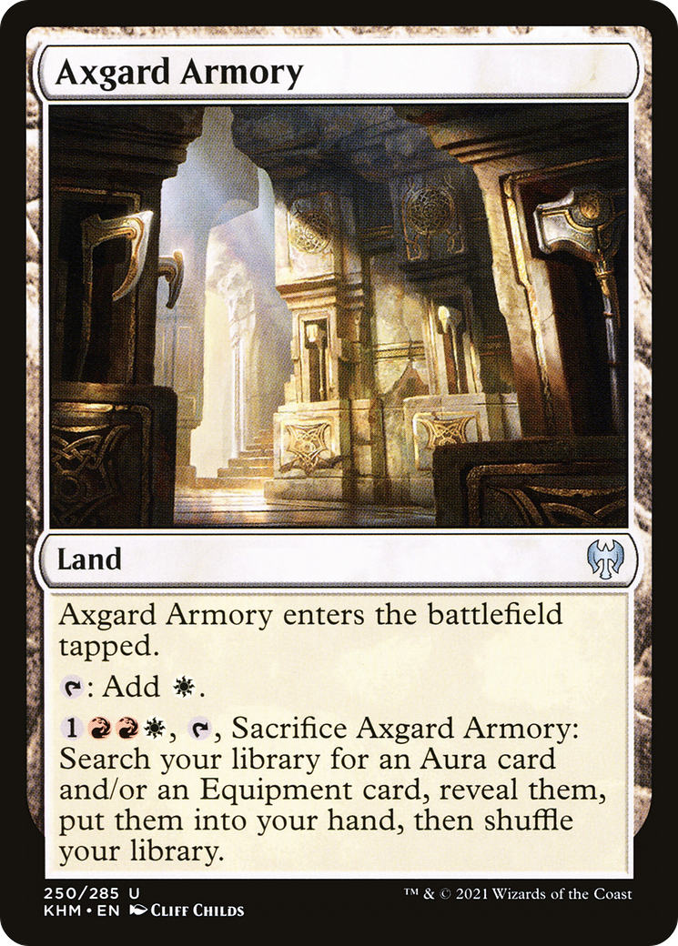 Axgard Armory (KHM-250) - Kaldheim - Premium MTG Single from Wizards of the Coast - Just $0.09! Shop now at Game Crave Tournament Store